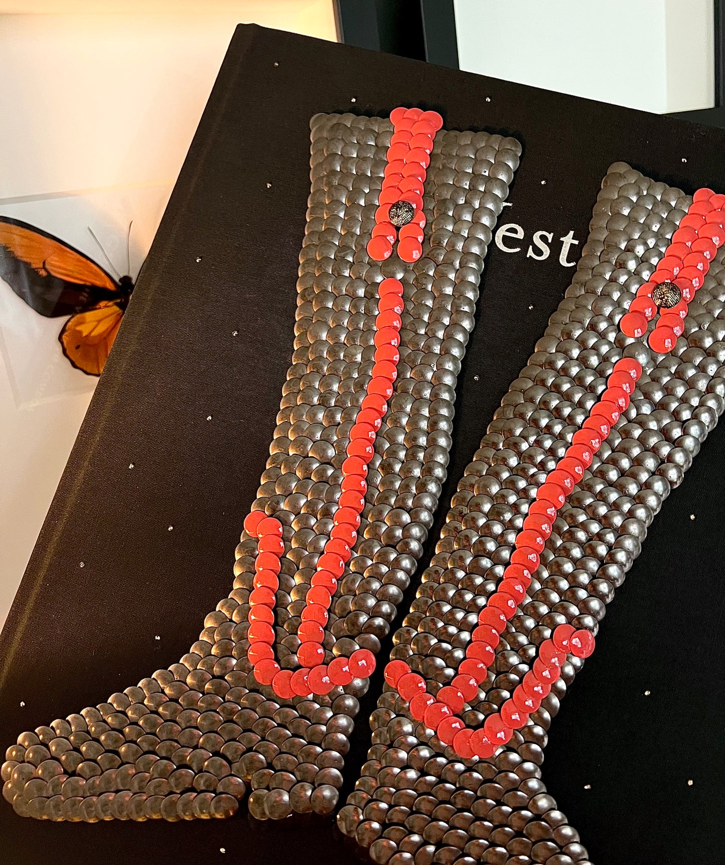 Burnt Orange Boots Studded Coffee Table Book