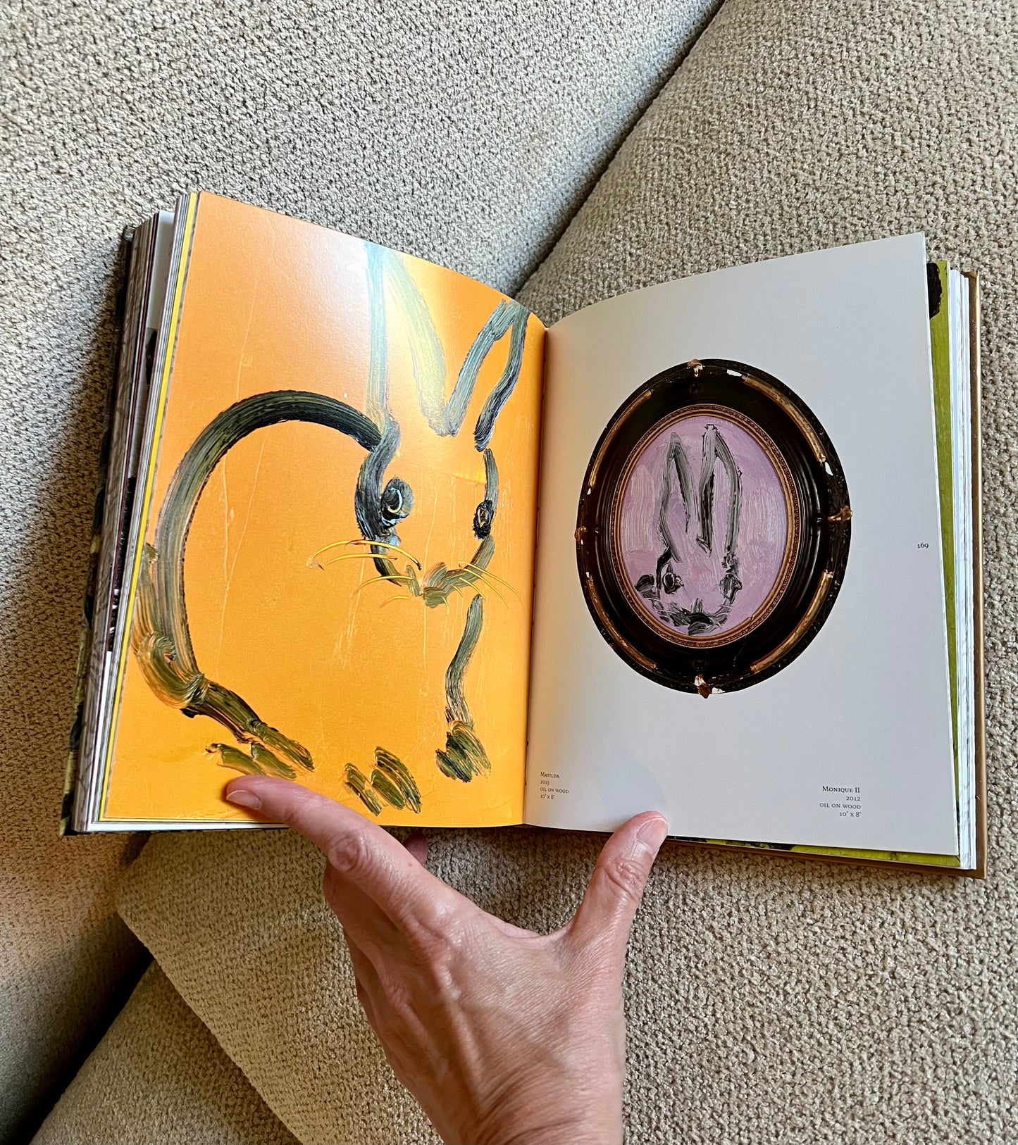 Little Orange Bunny Studder Coffee Table Book