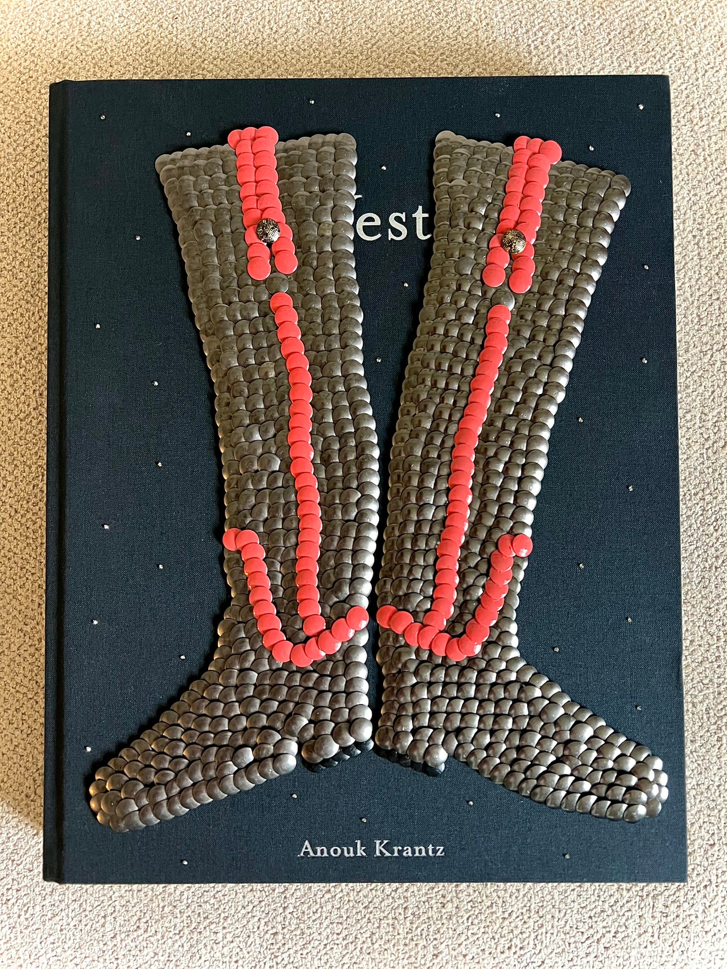 Burnt Orange Boots Studded Coffee Table Book