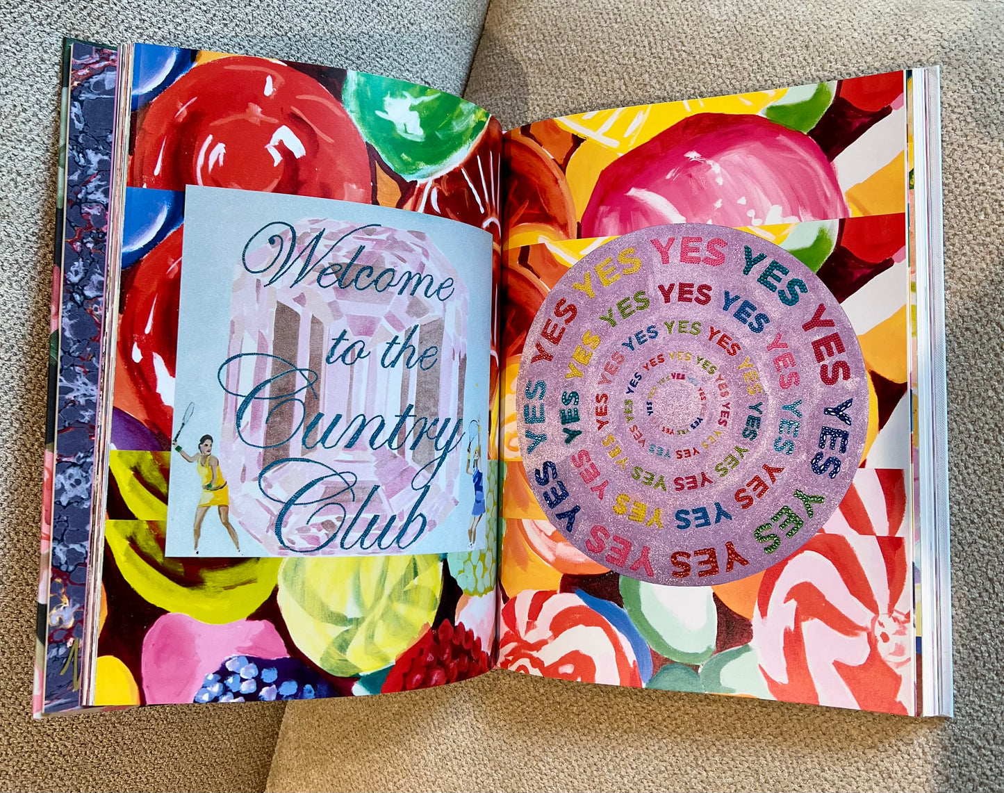 Cherries Studded Coffee Table Book