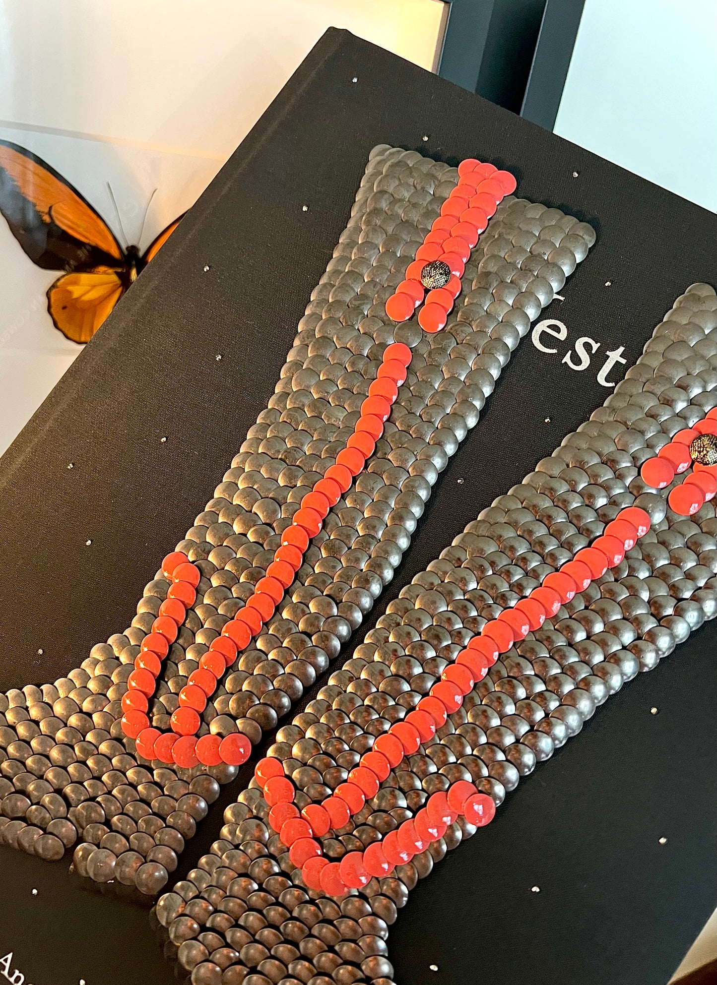 Burnt Orange Boots Studded Coffee Table Book