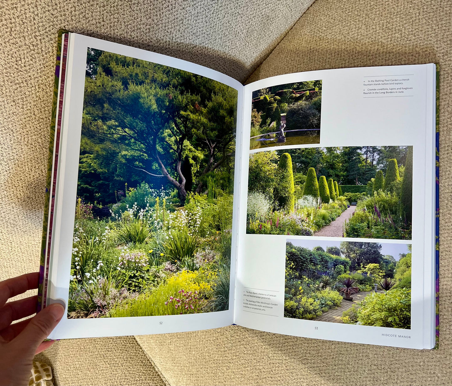 Garden Flowers Studded Coffee Table Book