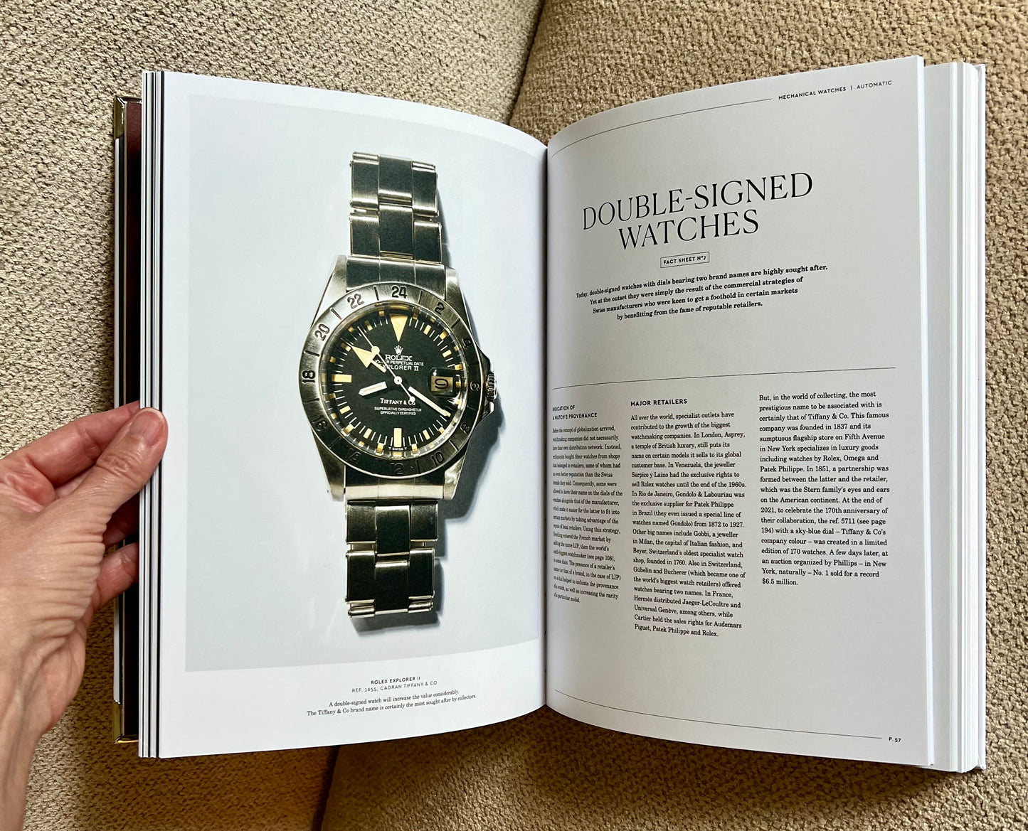 Black Band Strap Watch Studded Coffee Table Book