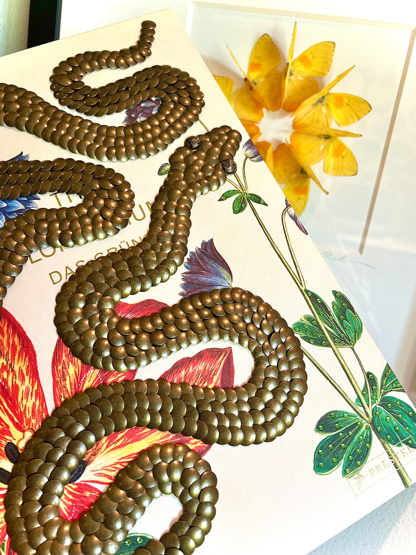 Bronze Snakes Studded Coffee Table Book