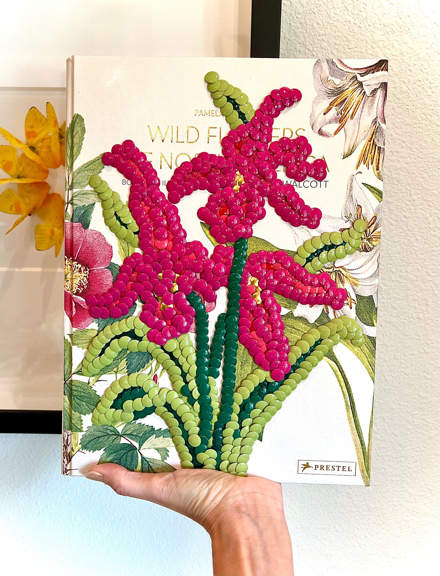 Pink Orchid Studded Coffee Table Book