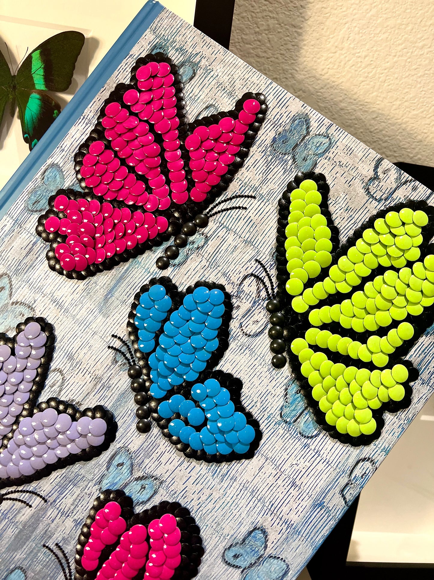 Spring Butterflies Studded Coffee Table Book
