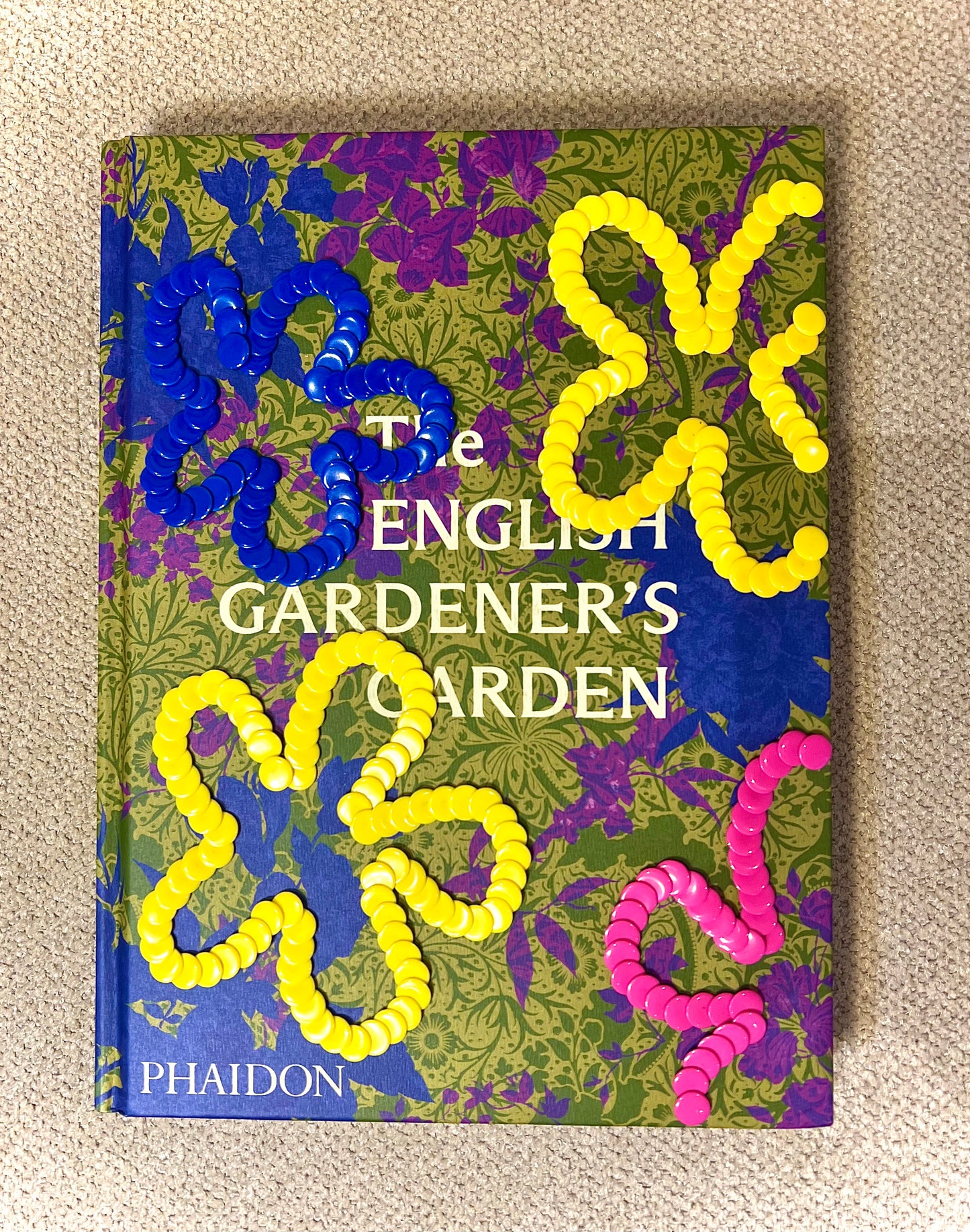 Garden Flowers Studded Coffee Table Book