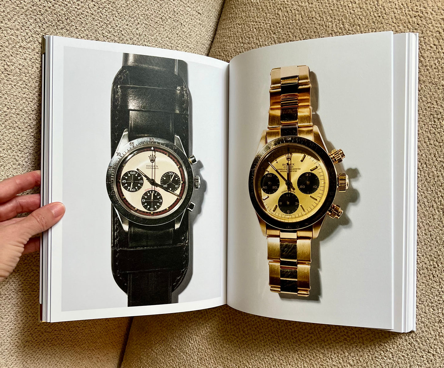 Black Band Strap Watch Studded Coffee Table Book