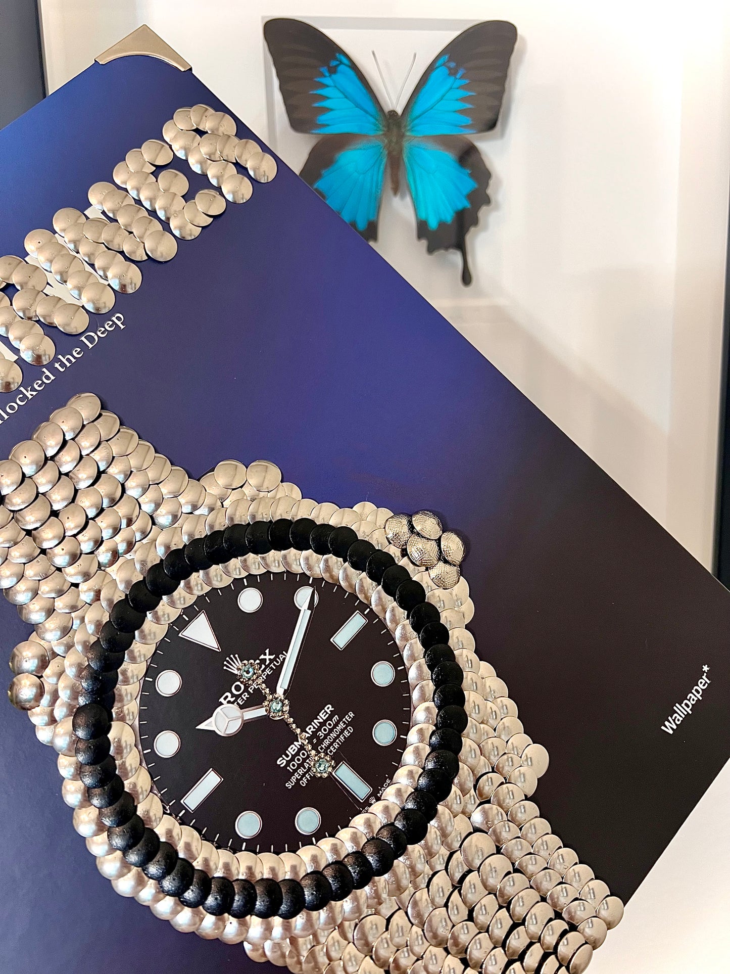 Submariner Watch Studded Coffee Table Book