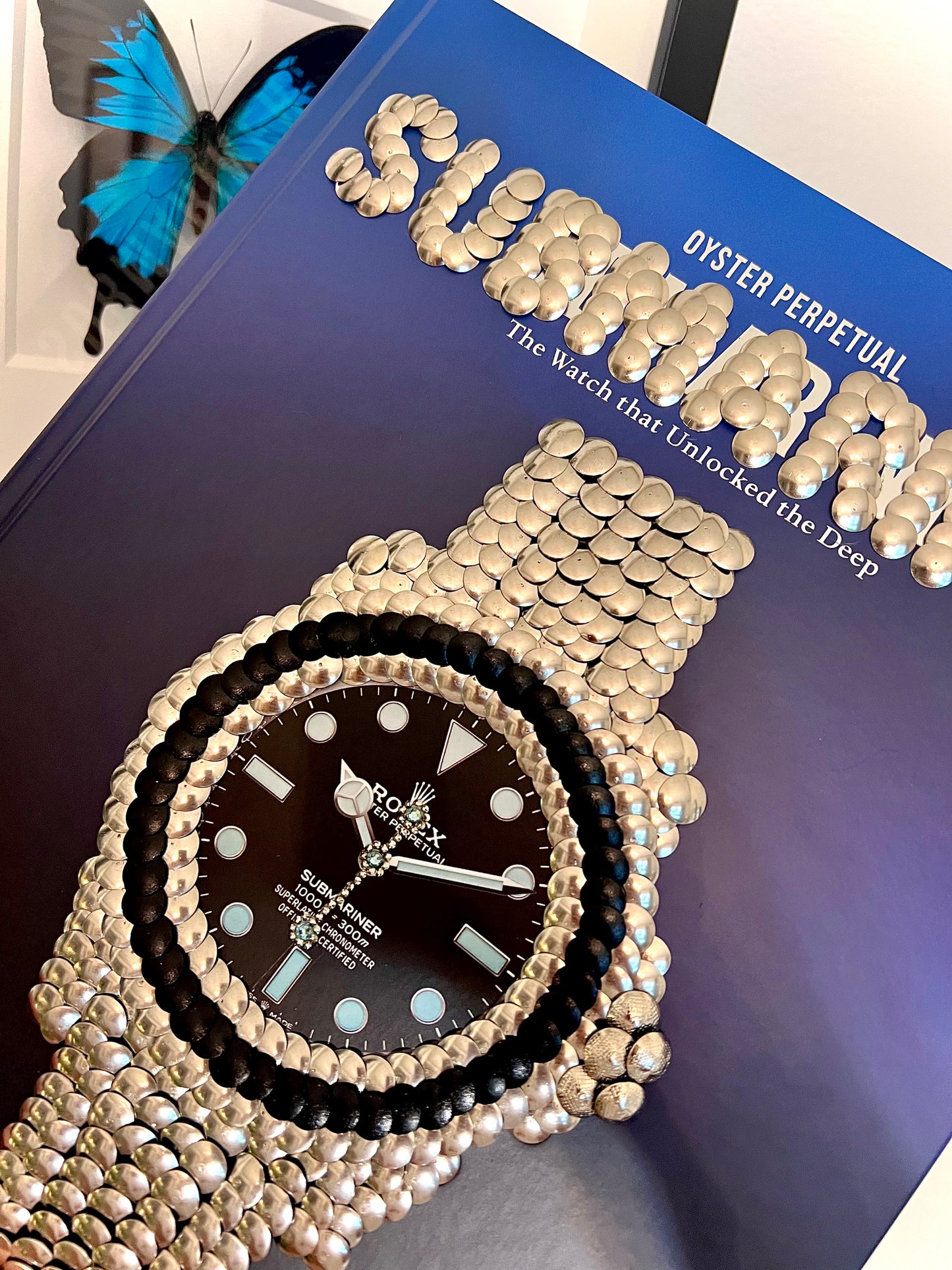 Submariner Watch Studded Coffee Table Book