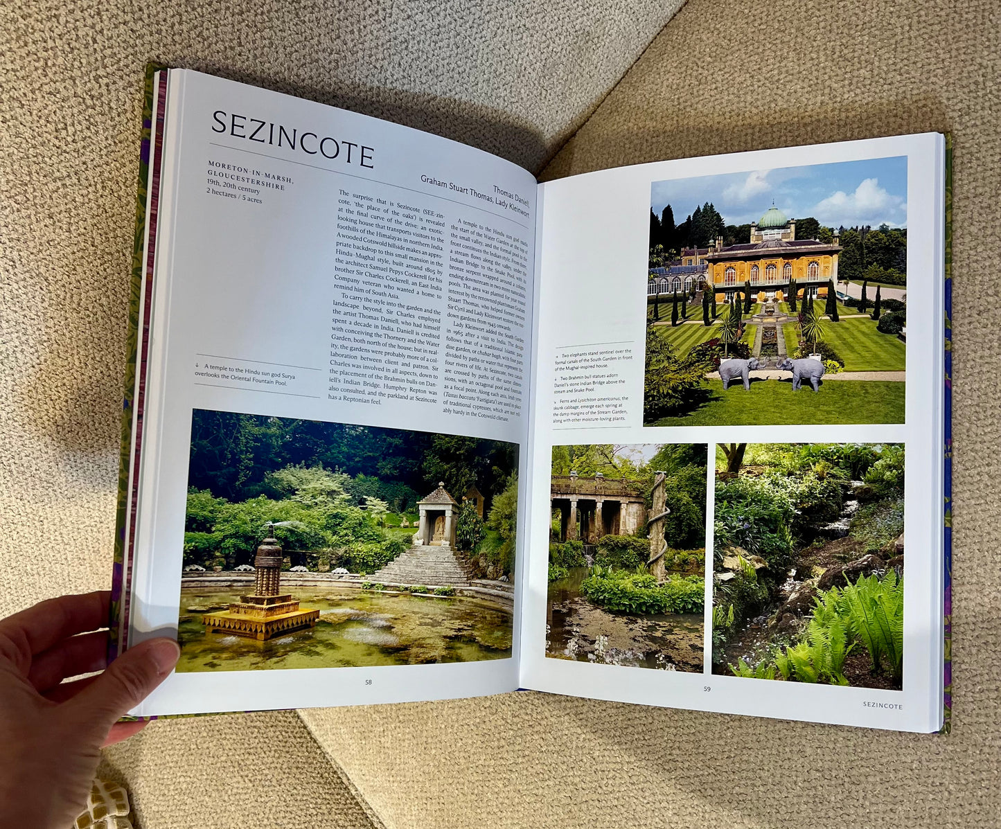 Garden Flowers Studded Coffee Table Book