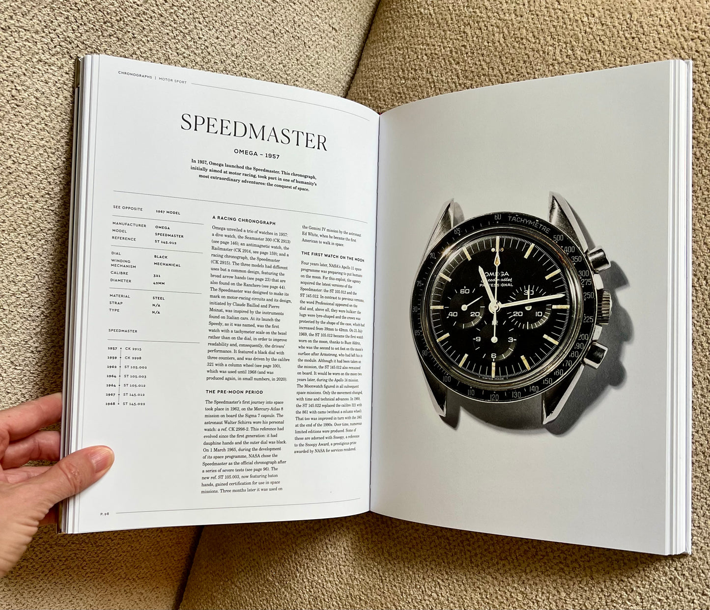 Black Band Strap Watch Studded Coffee Table Book