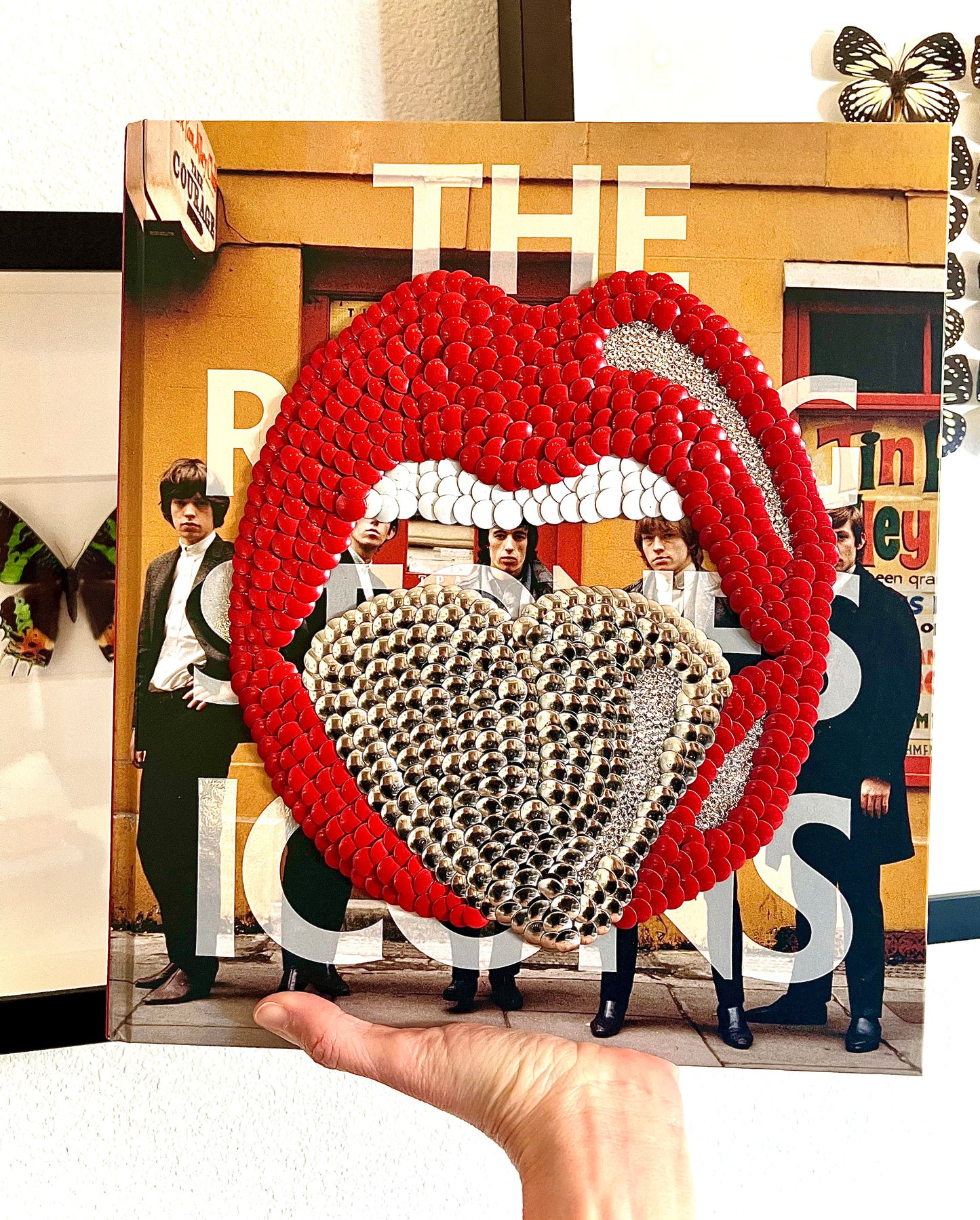 Rolling Stones Studded Coffee Table Book