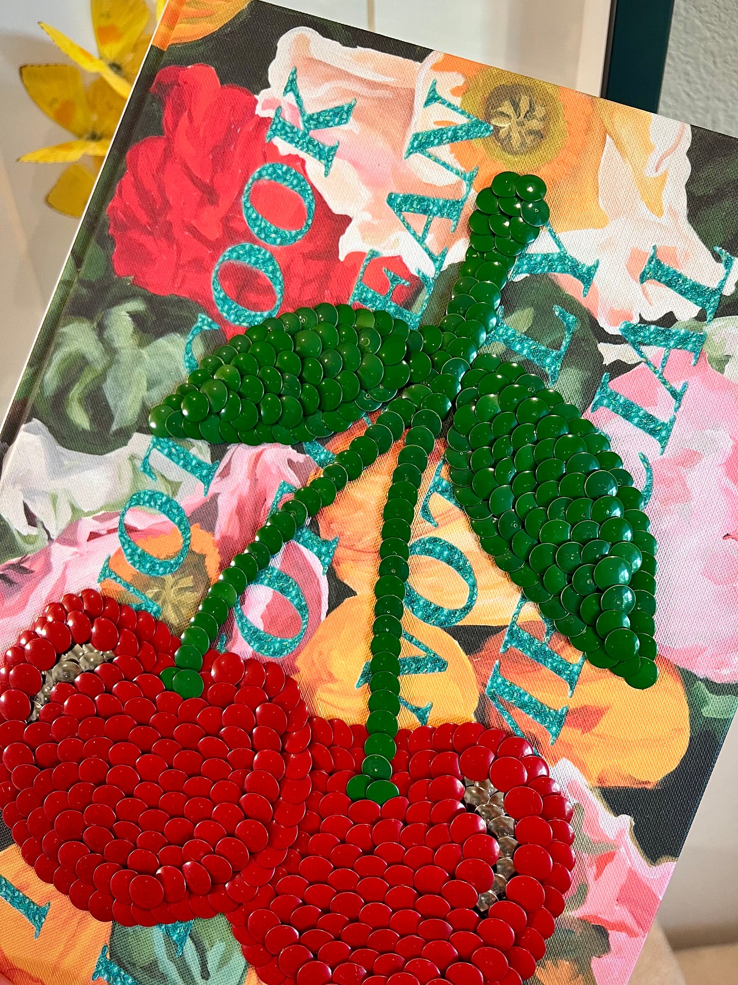 Cherries Studded Coffee Table Book