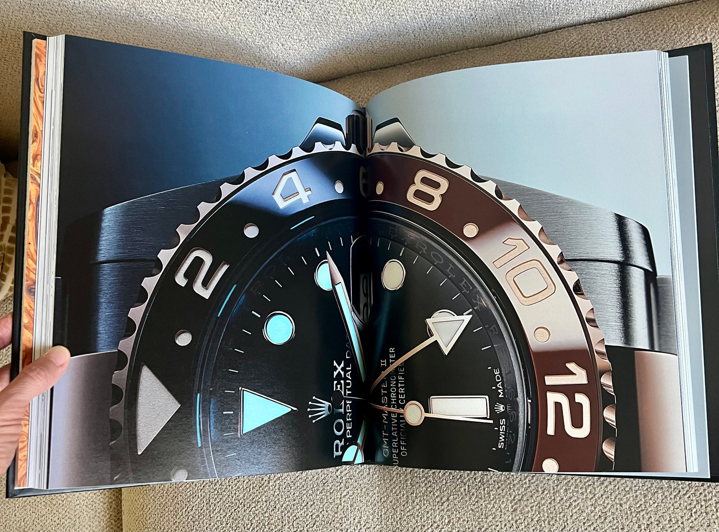 Silver / Rose Gold Watch Studded Coffee Table Book