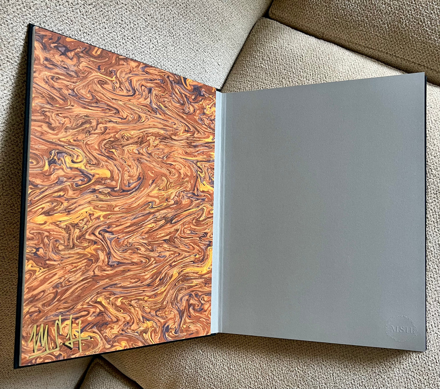 Burnt Orange Boots Studded Coffee Table Book