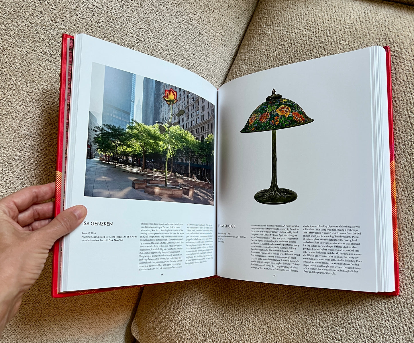 Gold Roses Studded Coffee Table Book