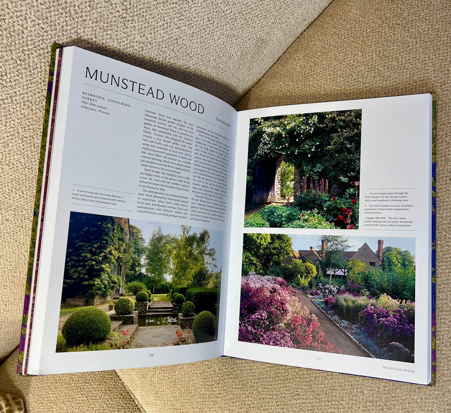 Garden Flowers Studded Coffee Table Book