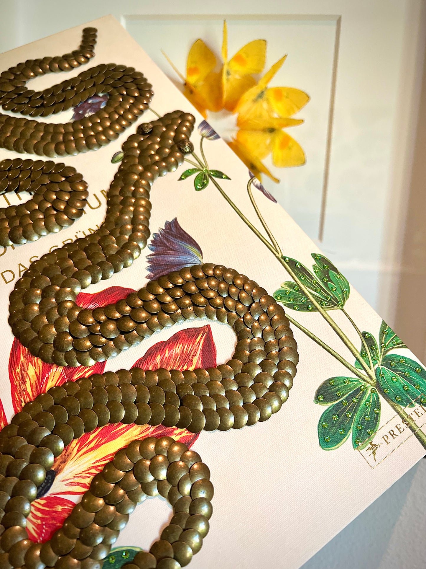 Bronze Snakes Studded Coffee Table Book