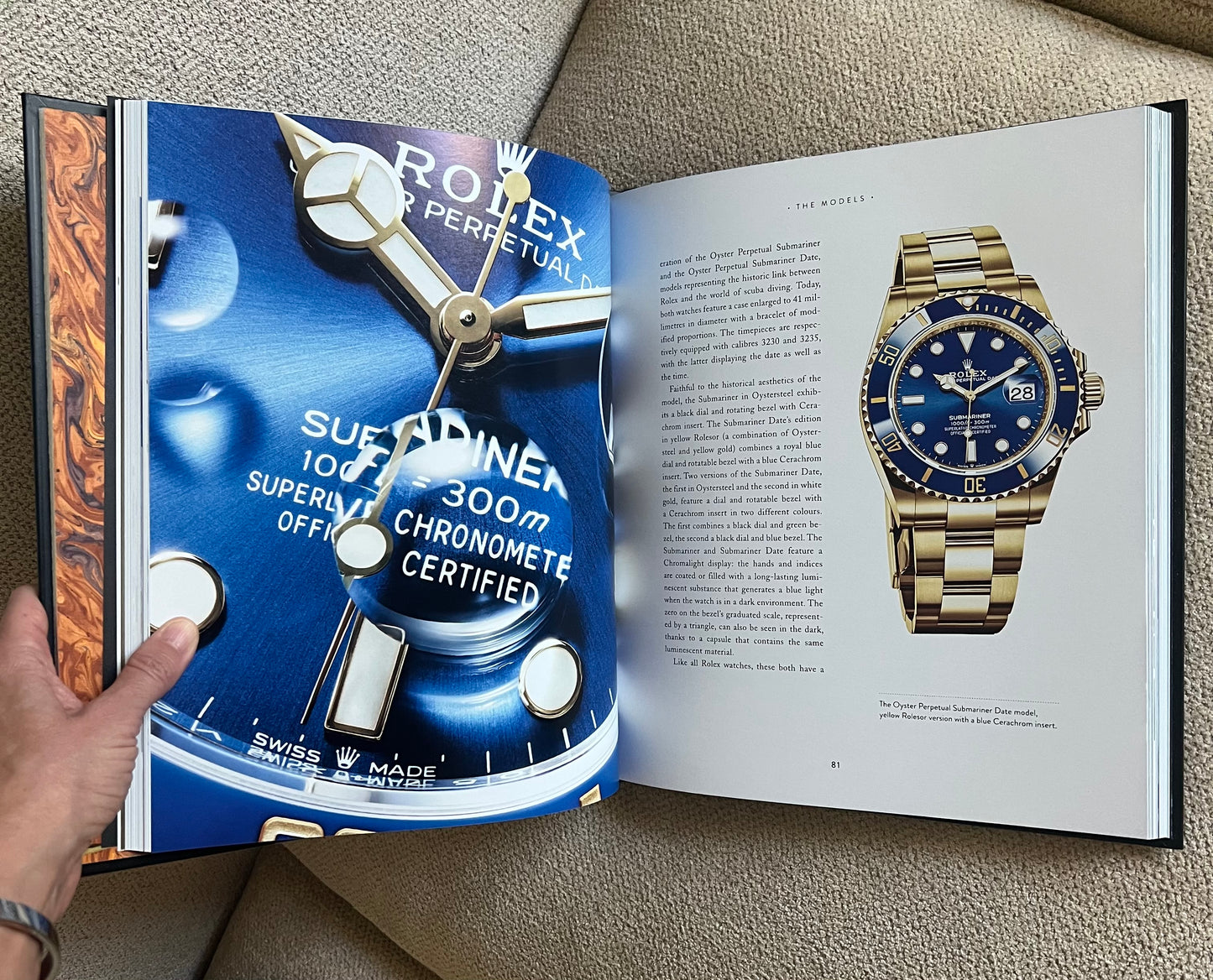 Silver / Rose Gold Watch Studded Coffee Table Book