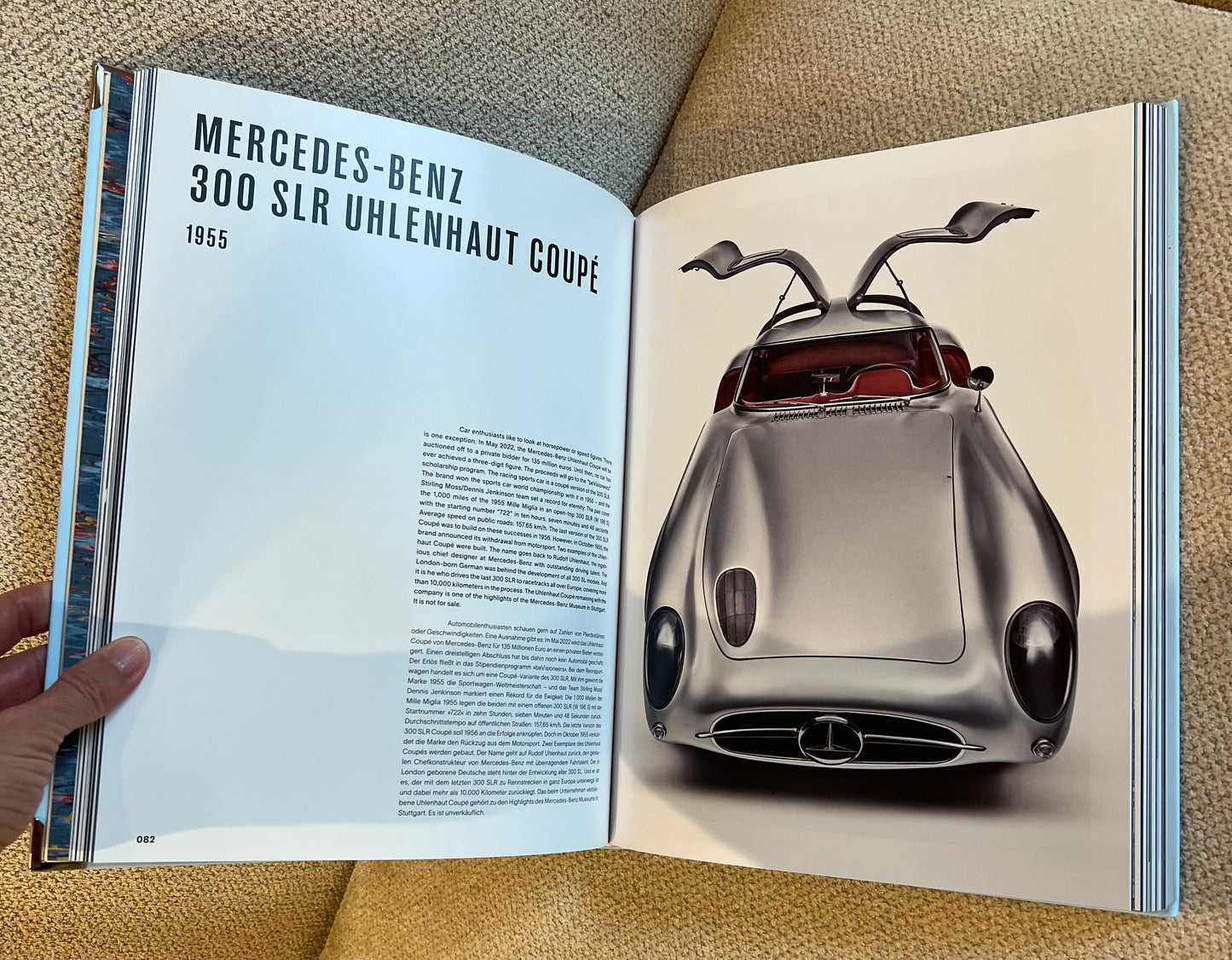 Silver Coupé Racing Car Studded Coffee Table Book