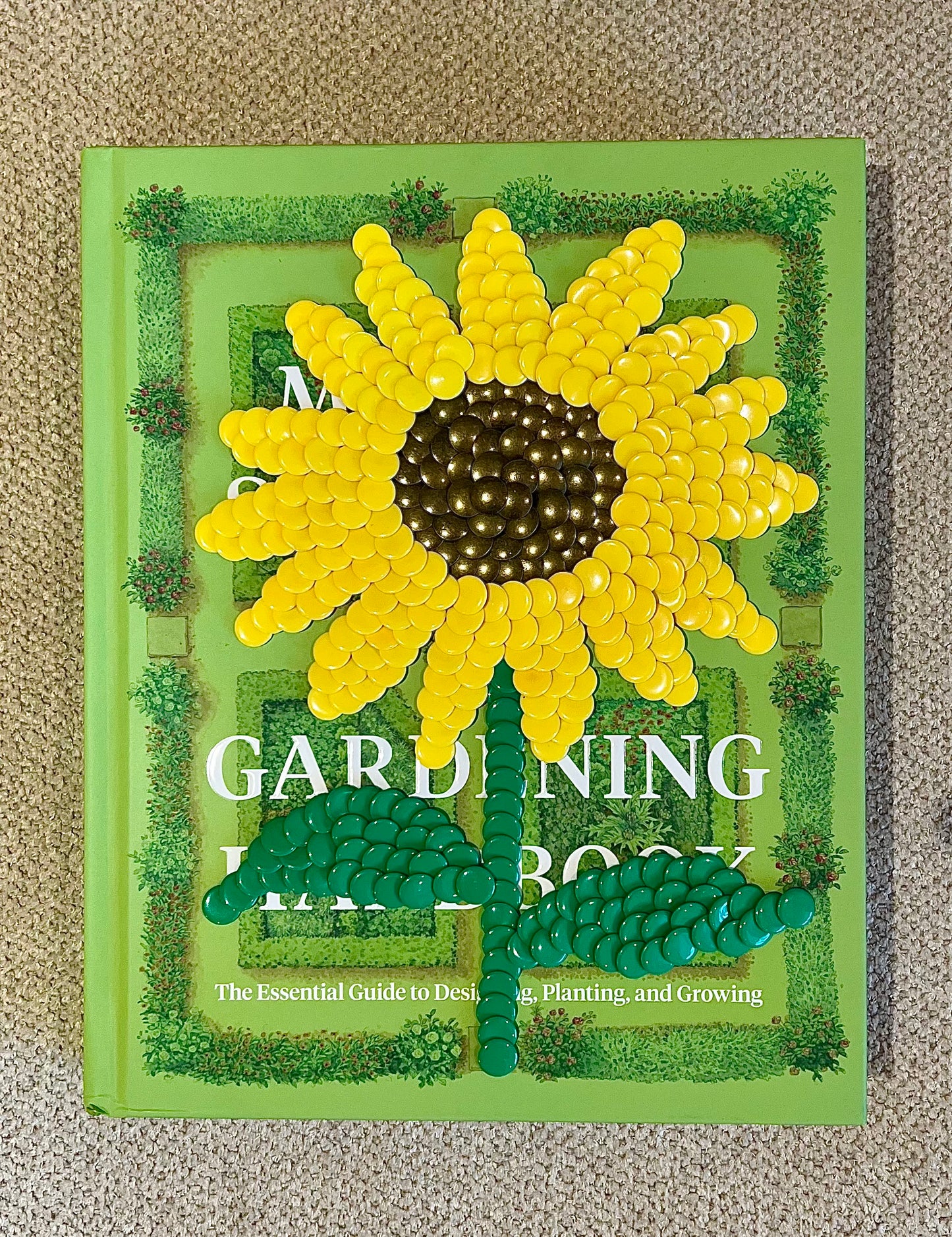 Sunflower Studded Coffee Table Book