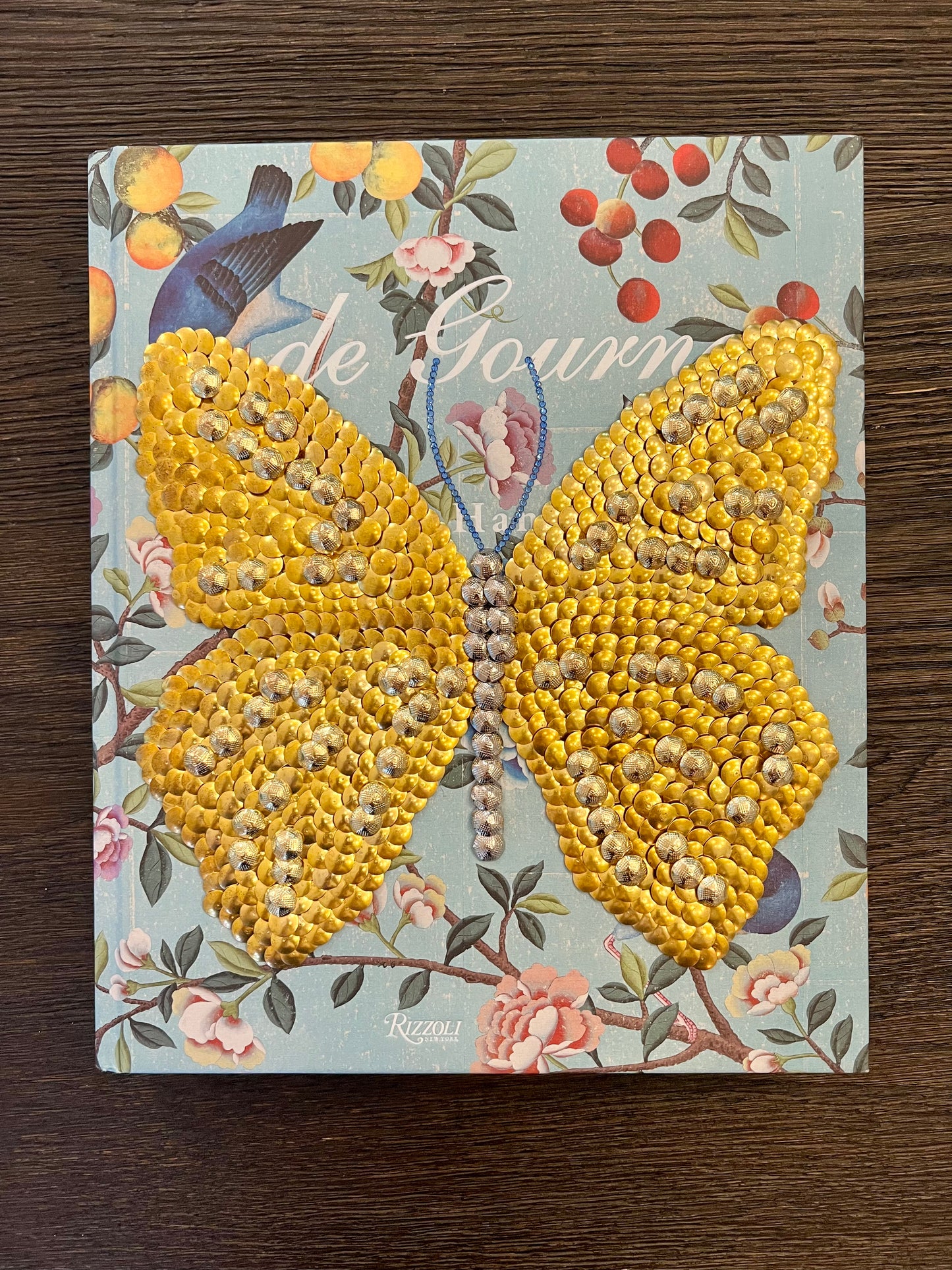 Garden Butterfly Studded Coffee Table Book