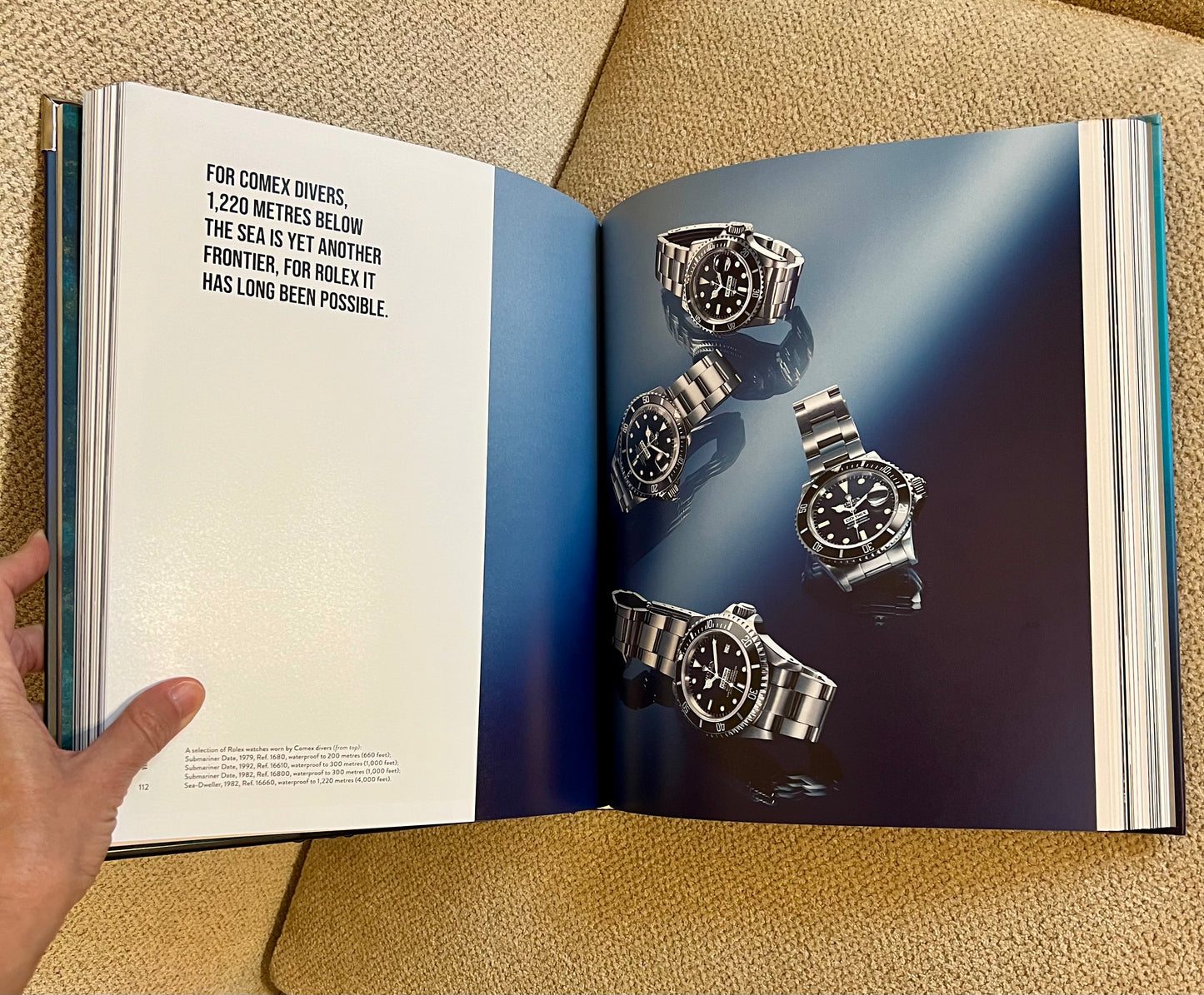 Submariner Watch Studded Coffee Table Book