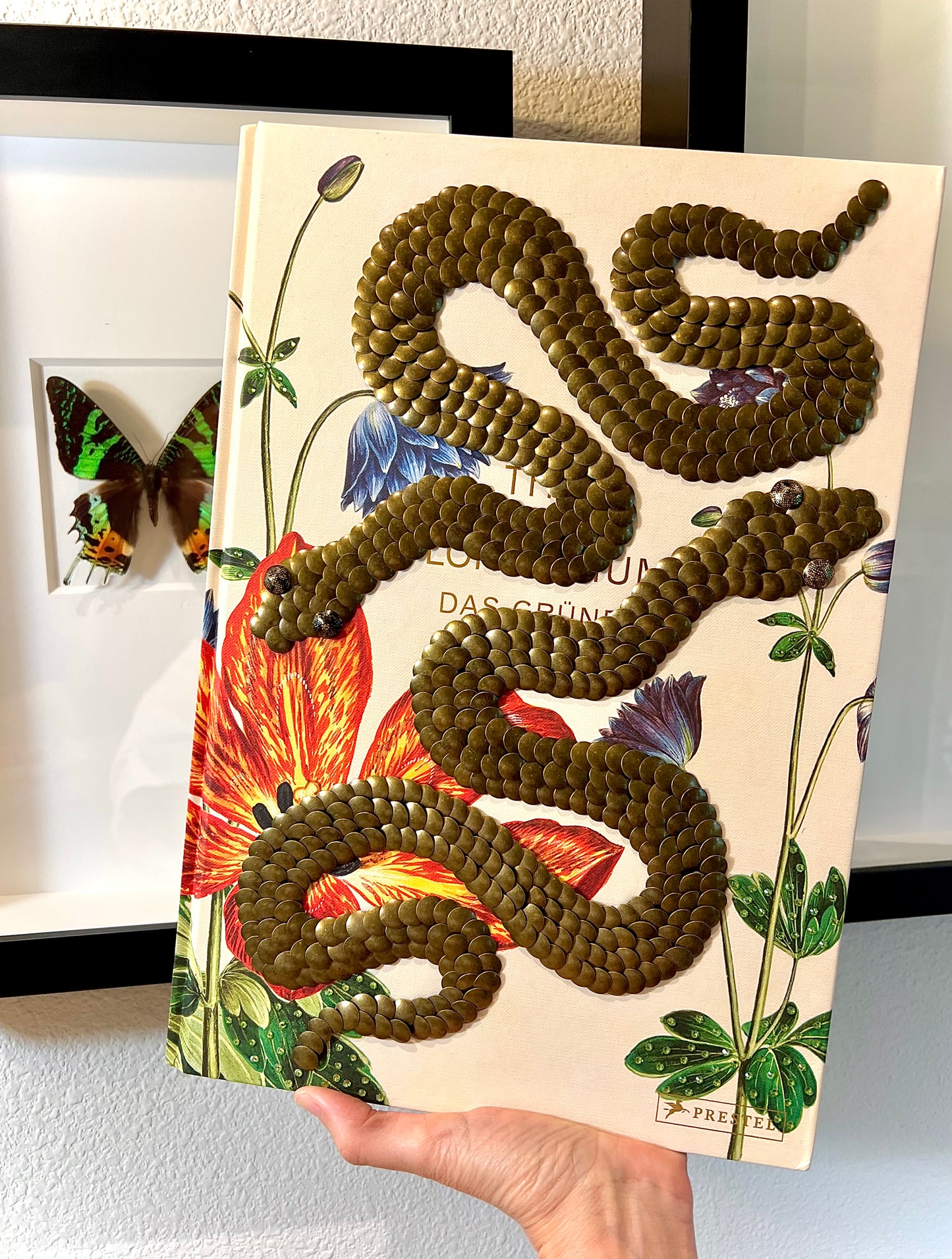 Bronze Snakes Studded Coffee Table Book