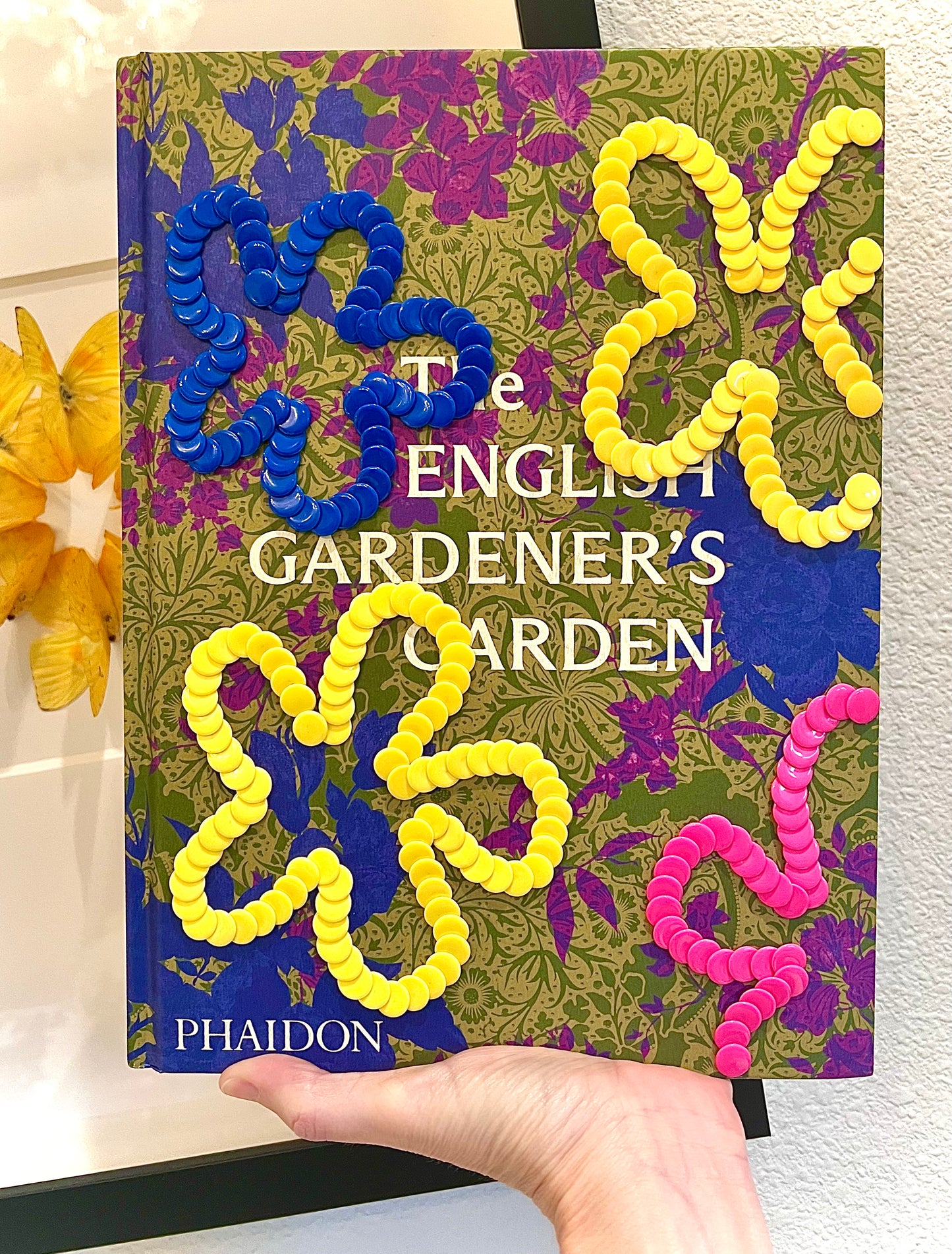 Garden Flowers Studded Coffee Table Book