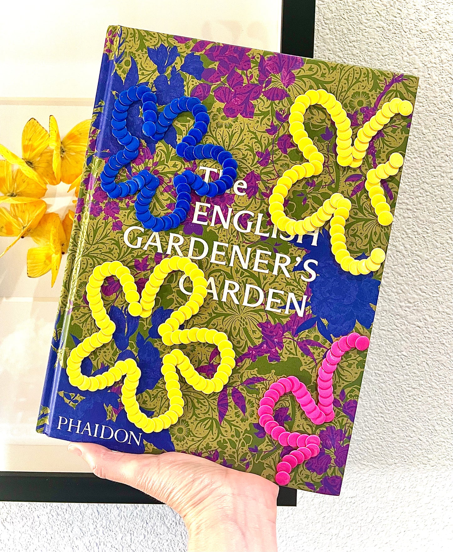 Garden Flowers Studded Coffee Table Book