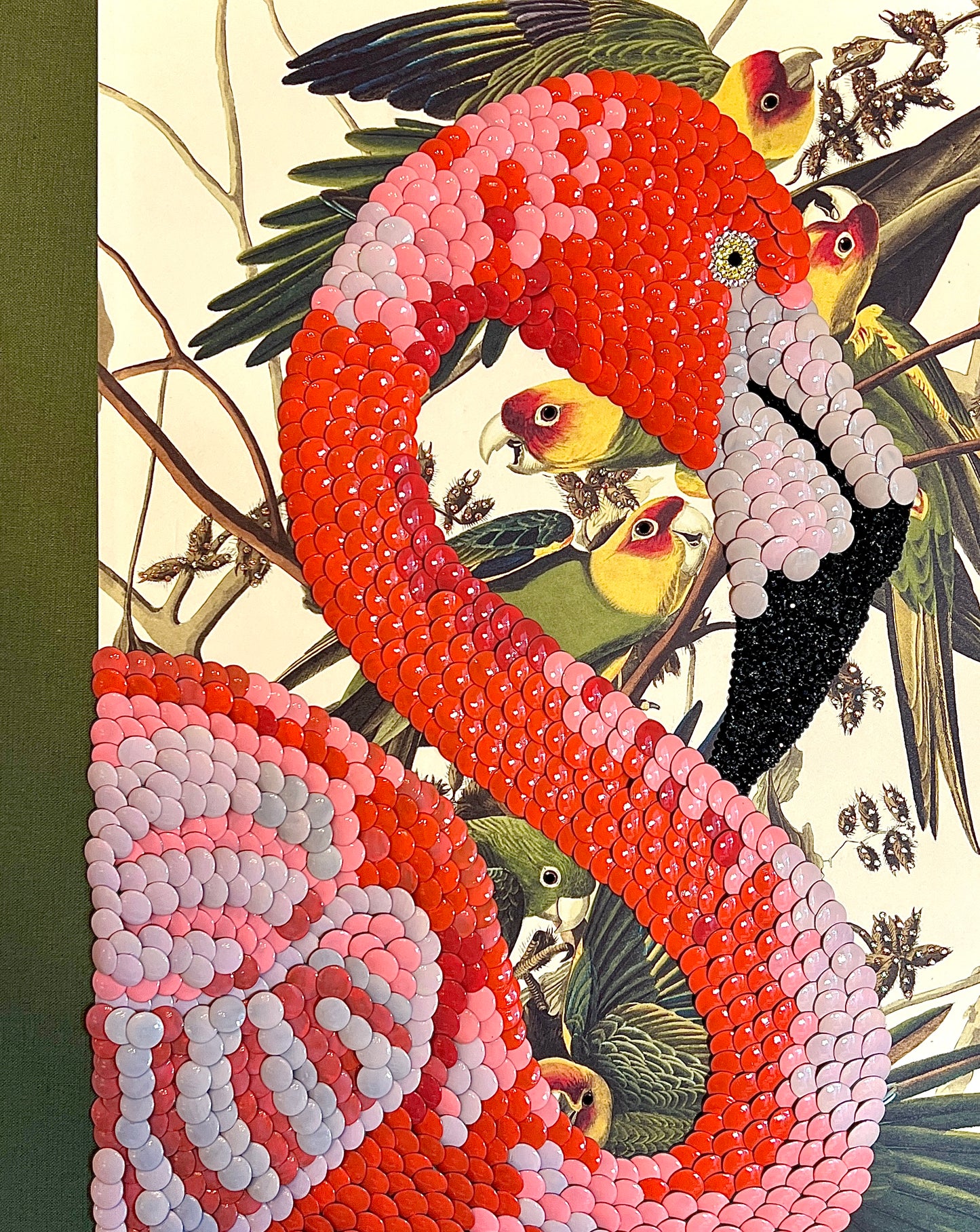 Pink Flamingo Studded Coffee Table Book