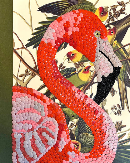 Pink Flamingo Studded Coffee Table Book
