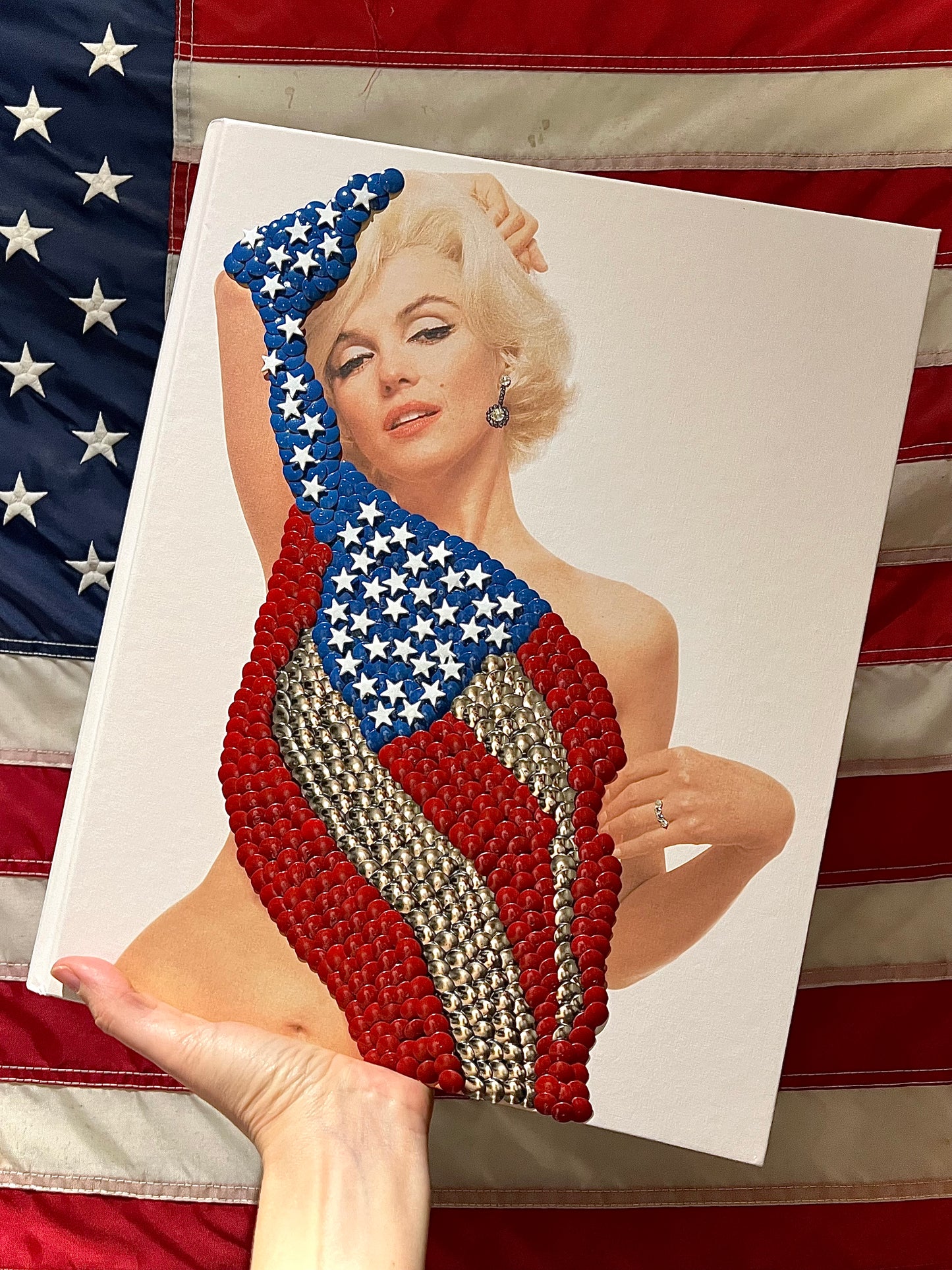 Star-Spangled Marilyn Studded Coffee Table Book