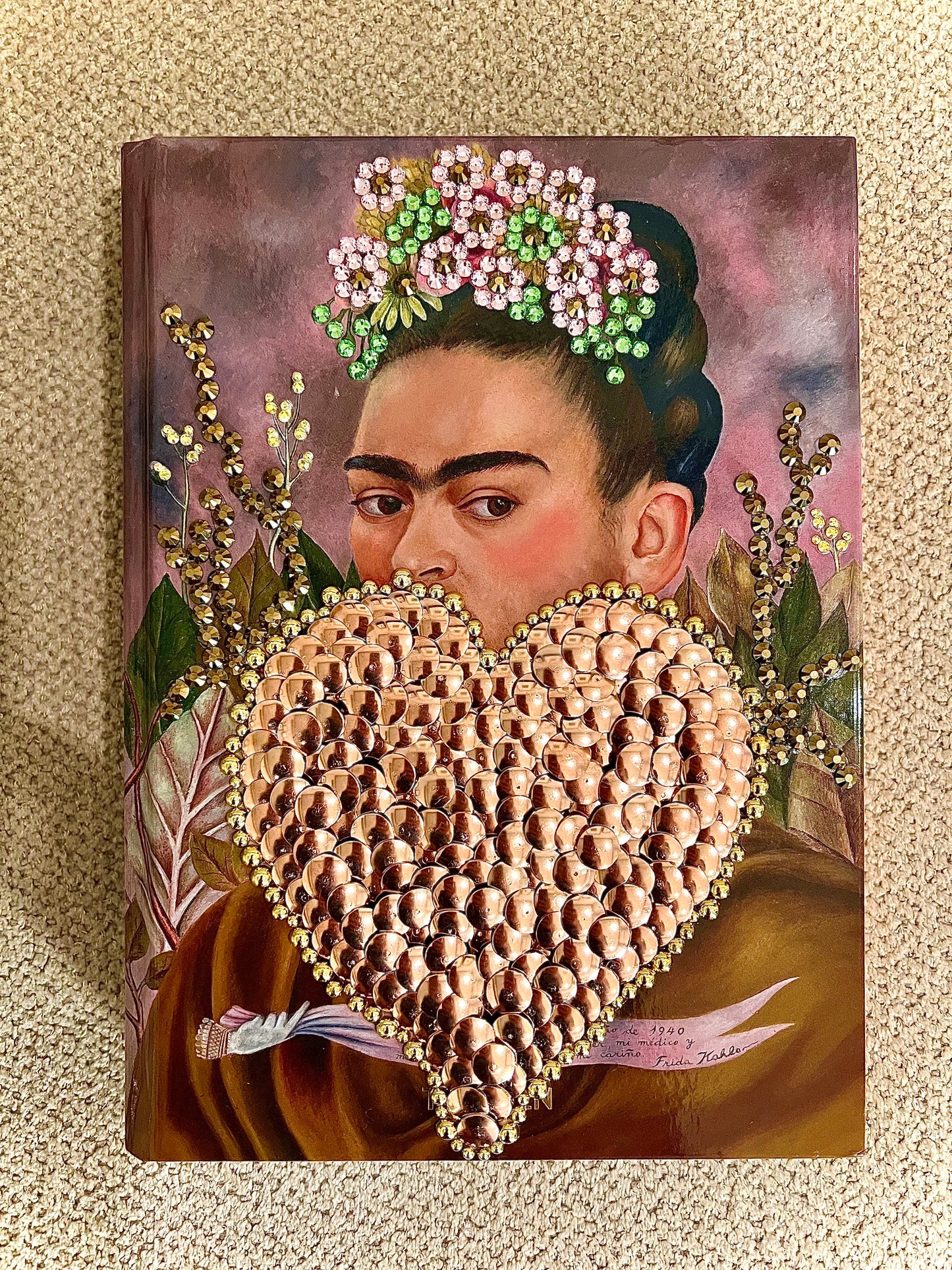 Frida Kahlo Heart Studded Coffee Table Book