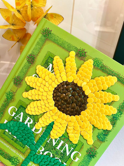 Sunflower Studded Coffee Table Book