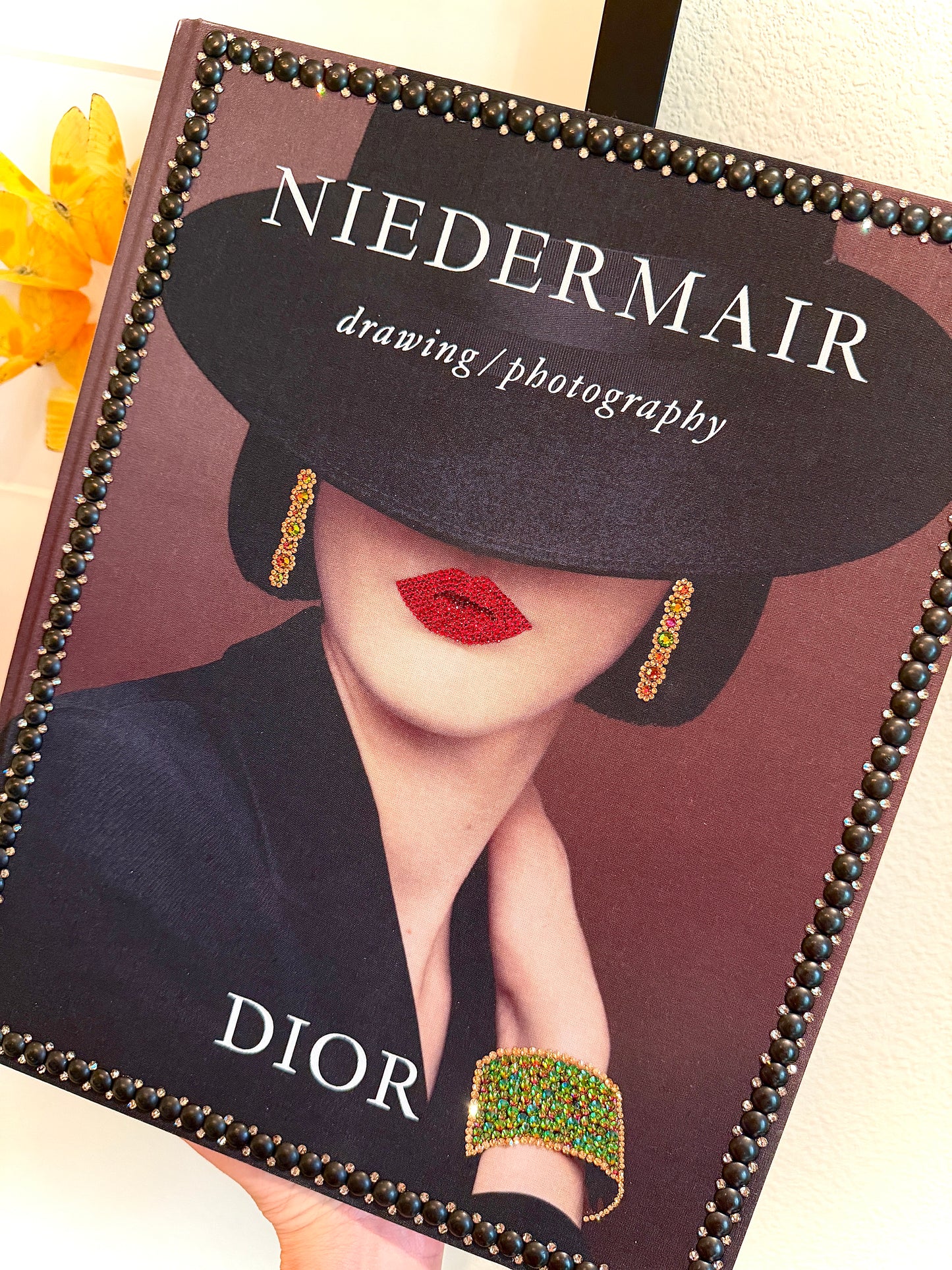 D’OR Woman Crystal Embellished Studded Table Book