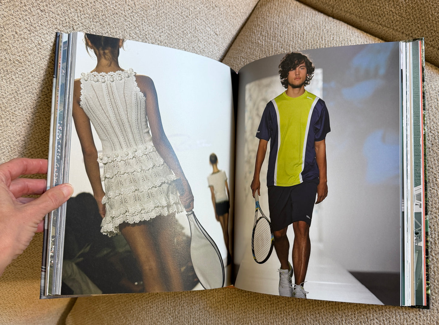 Tennis Racket Studded Coffee Table Book