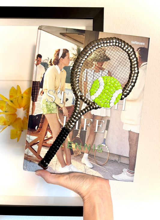 Tennis Racket Studded Coffee Table Book