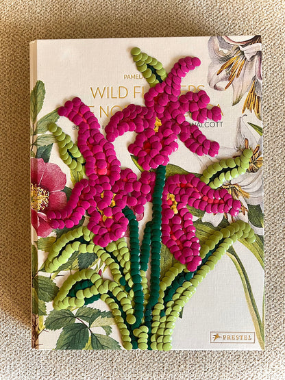 Pink Orchid Studded Coffee Table Book