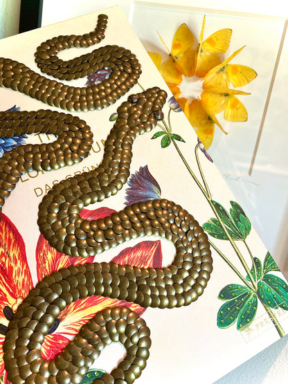 Bronze Snakes Studded Coffee Table Book
