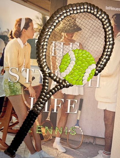 Tennis Racket Studded Coffee Table Book