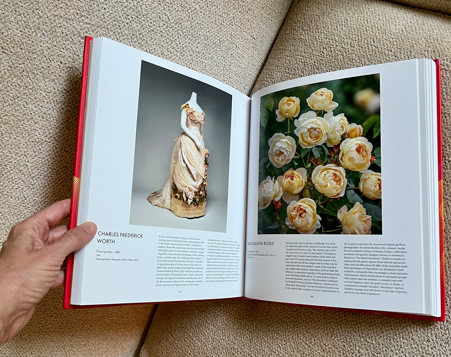 Gold Roses Studded Coffee Table Book