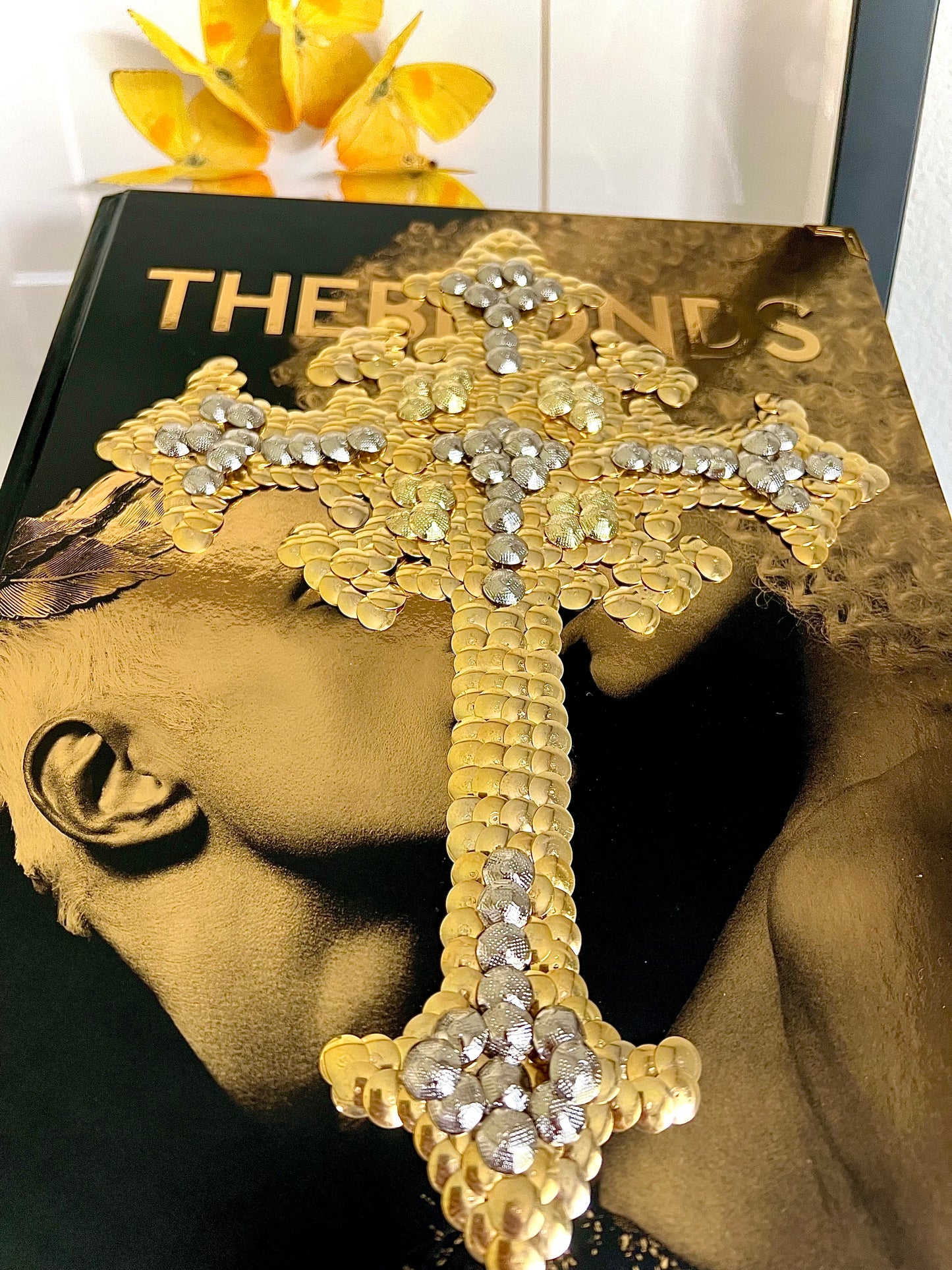 The Gold Cross Studded Coffee Table Book