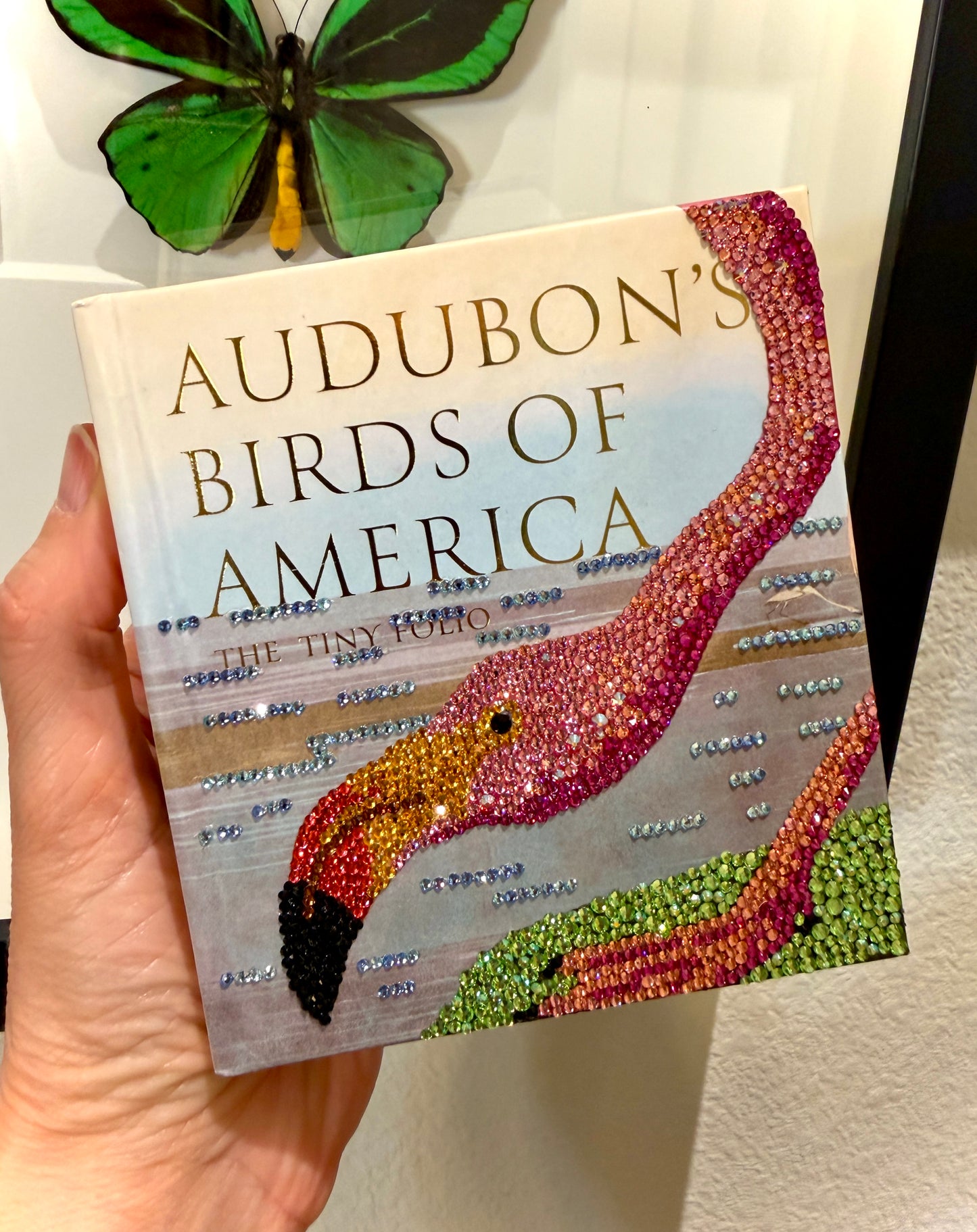 Flamingo Crystal Embellished Pocket Book