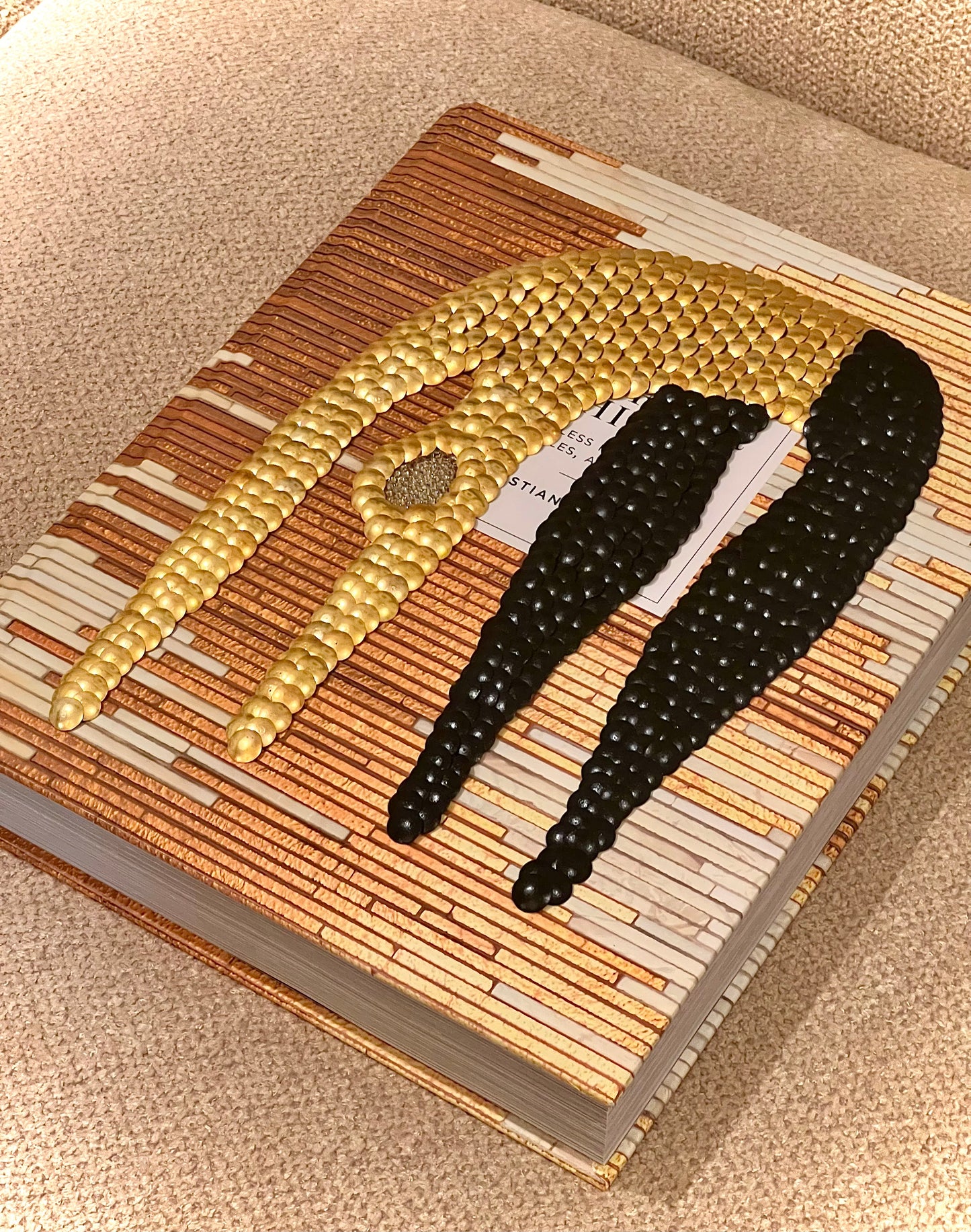 Sculpture Studded Coffee Table Book