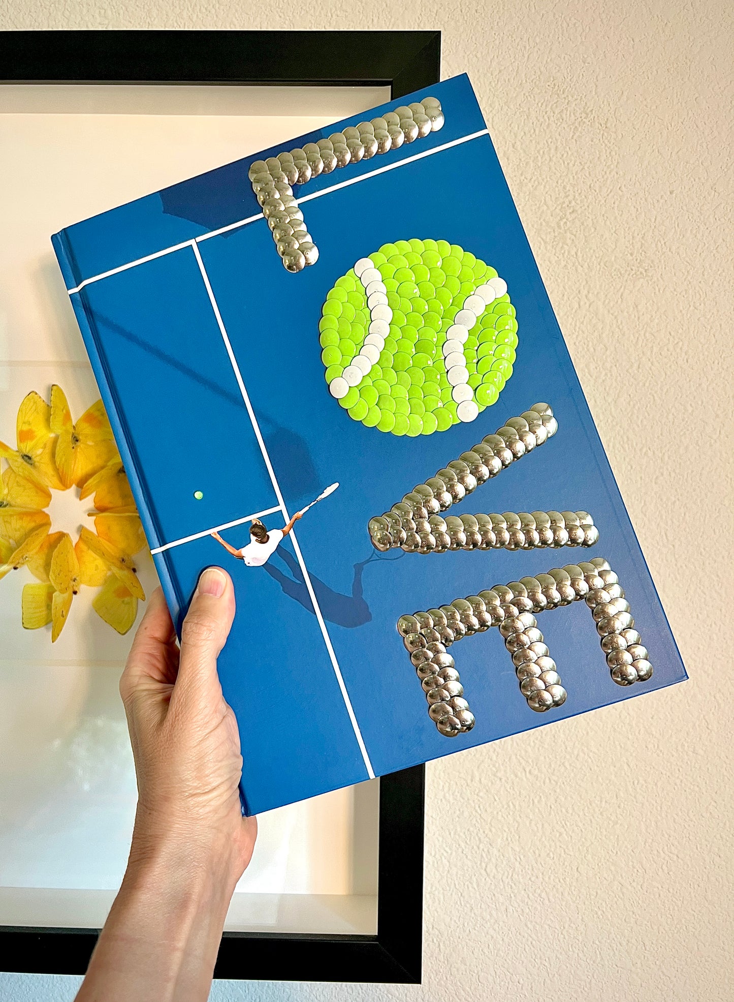 L🎾VE Tennis Pink Studded Coffee Table Book