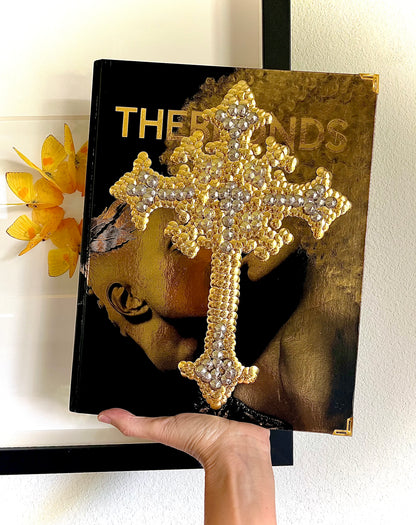 The Gold Cross Studded Coffee Table Book