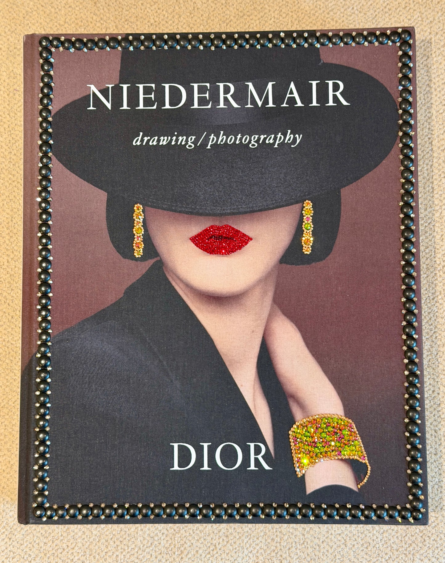 D’OR Woman Crystal Embellished Studded Table Book