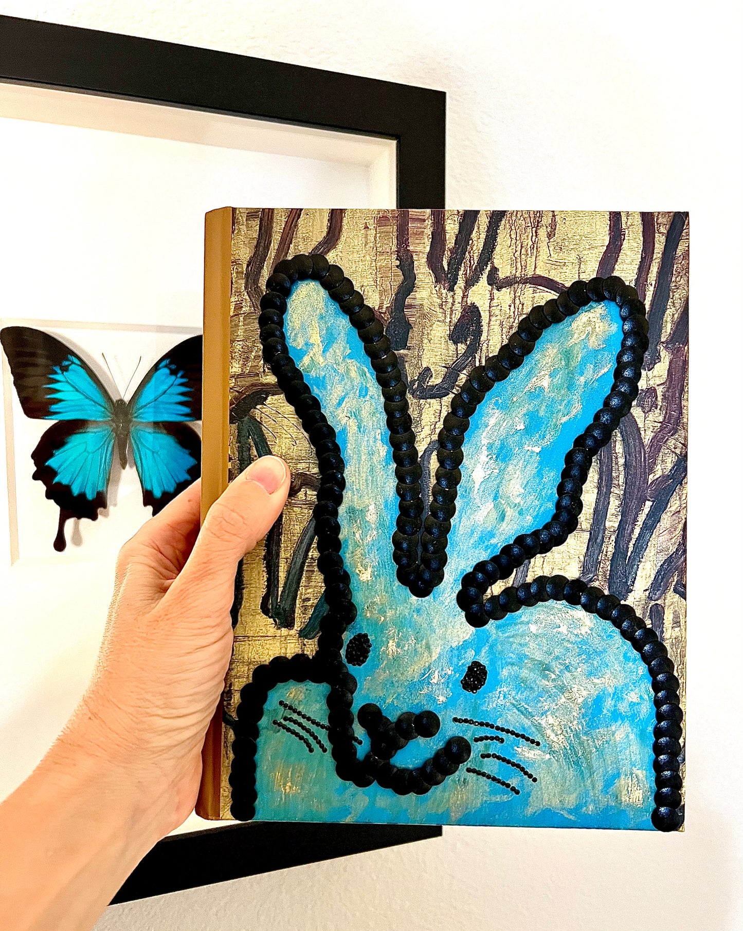 Little Blue Bunny Studded Coffee Table Book